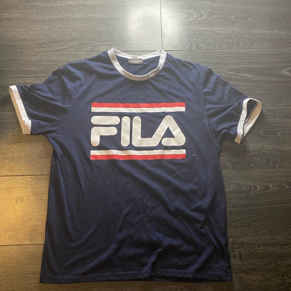 Retro Style Fila Navy Blue Shirt